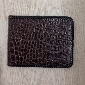 VTG Handmade Crocodile Leather Wallet